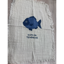 Torchon poisson bulle de tendresse