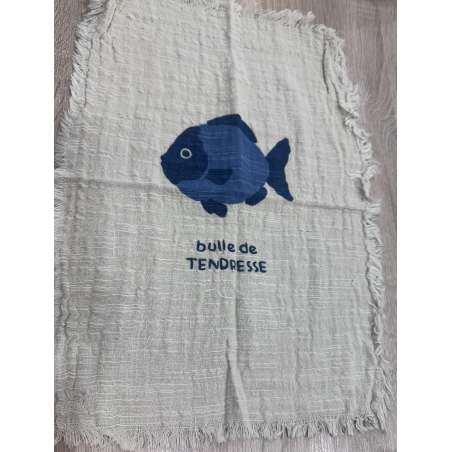 Torchon poisson bulle de tendresse