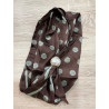 Collier foulard, choco et vert
