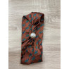 Collier foulard cheval choco et vert