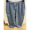 Pantalon en lin Bleu jeans