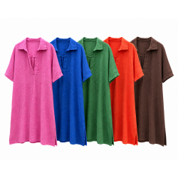 Robe courte gaze de coton Solène