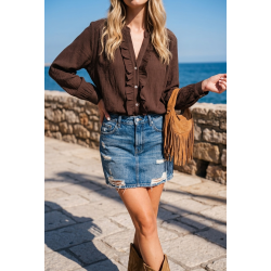 Chemise volant Hélène