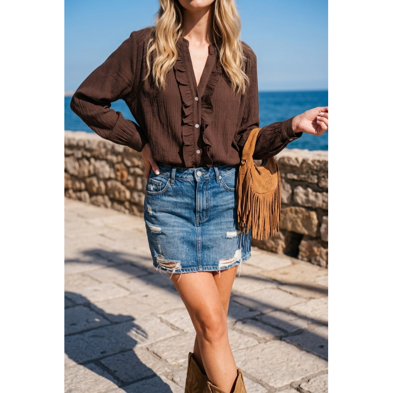 Chemise volant Hélène