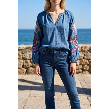 Blouse en jeans Iris