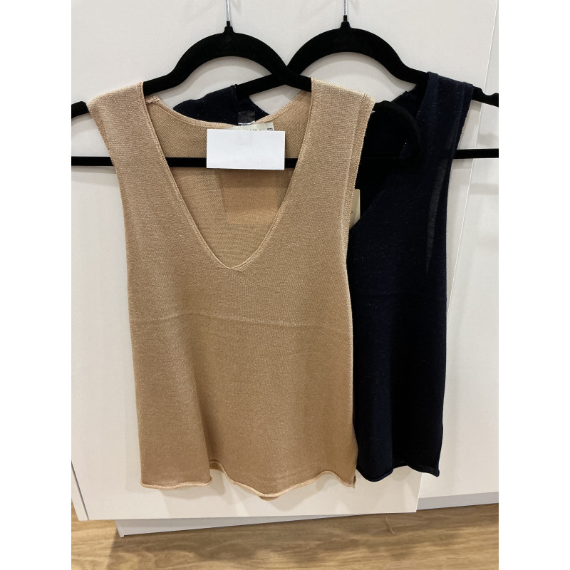 Débardeur uni lurex