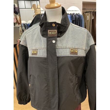 Veste jeans et noir