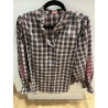 Chemise Kim carreaux rose et gris