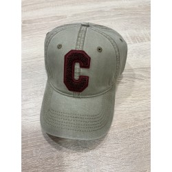 Casquette argile et bordeaux