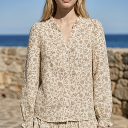 Chemise fleur Solen