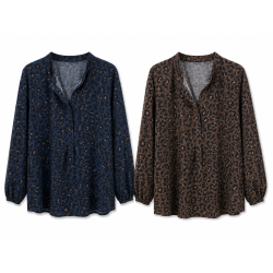 Blouse léopard manche longue