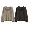 Veste à capuche uni