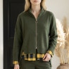 Gilet veste kaki Antonia