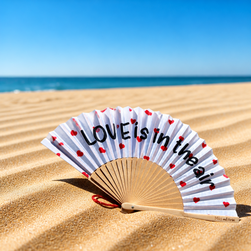Eventail LOVE IS IN THE AIR