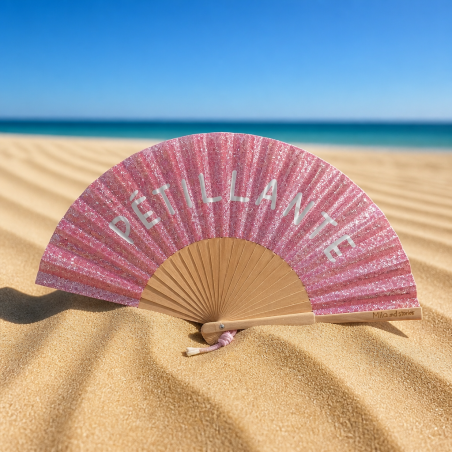 Eventail PETILLANTE rose