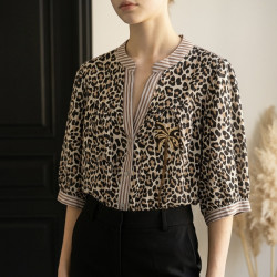 Blouse Eva léopard
