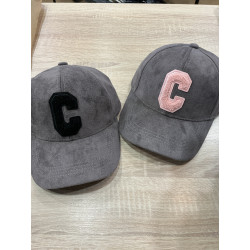 Casquette suédine taupe