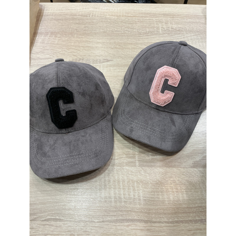 Casquette suédine taupe