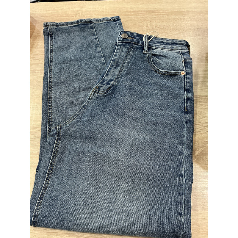 Jeans barrel bleu