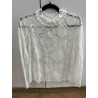 T-shirt dentelle blanc Eglantine