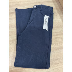 Jeans flared 7/8 classic marine