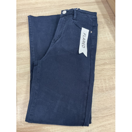Jeans flared 7/8 classic marine