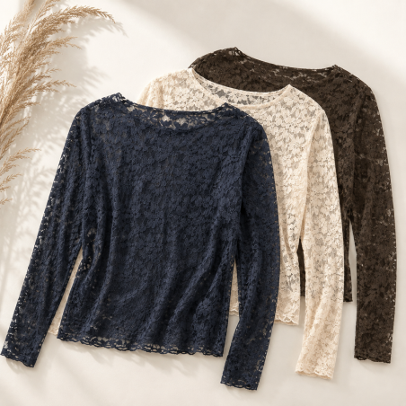 T-shirt dentelle