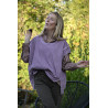 Sweat sans manche mauve