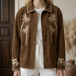 Veste en suédine