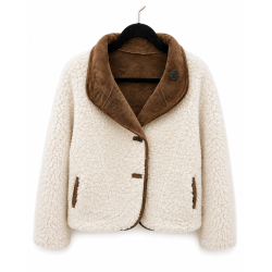 Veste AMBRE moumoute réversible