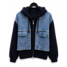 Veste Gilet marine jeans