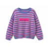 Pull iconic rayure bleu et rose