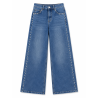 Jeans large clous bleu clair
