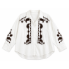 Chemise LOUISA broderie choco