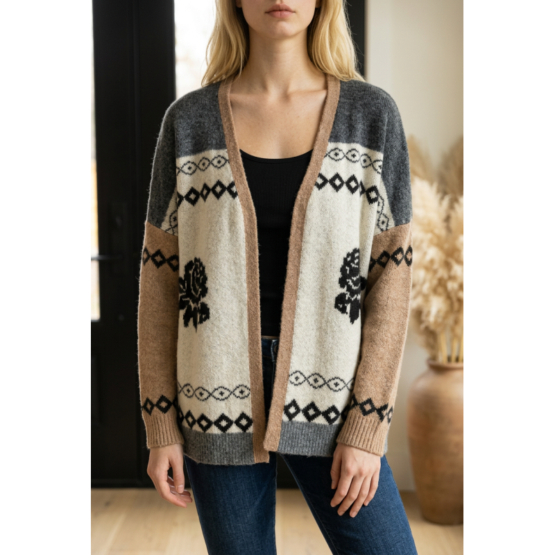 Veste gilet beige Azale