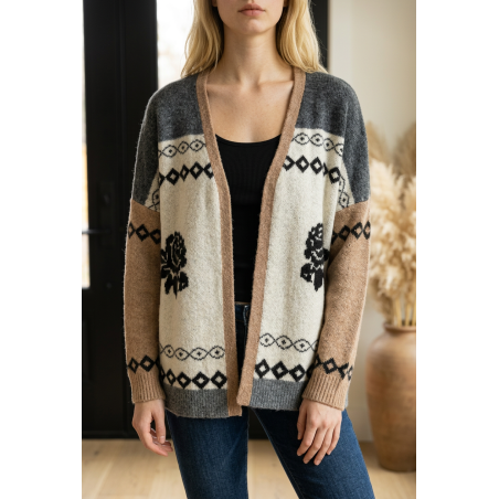 Veste gilet beige Azale