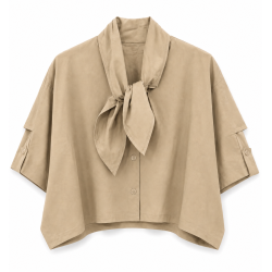Veste cape beige