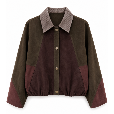 Veste Léa bordeaux