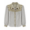 Chemise Myriam broderie kaki