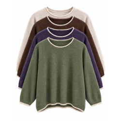 Pull col doré