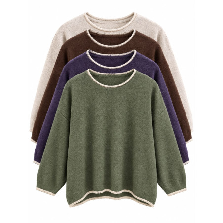 Pull col doré