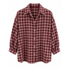 Chemise carreaux bordeaux