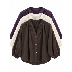 Chemise velours