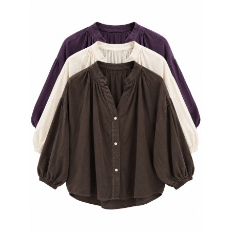 Chemise velours