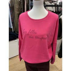 Sweat-shirt rose les filles du Touquet