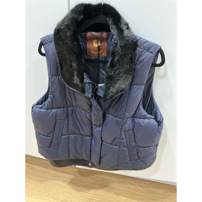 veste sans manches AMARYLLIS marine