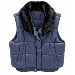 veste sans manches AMARYLLIS marine