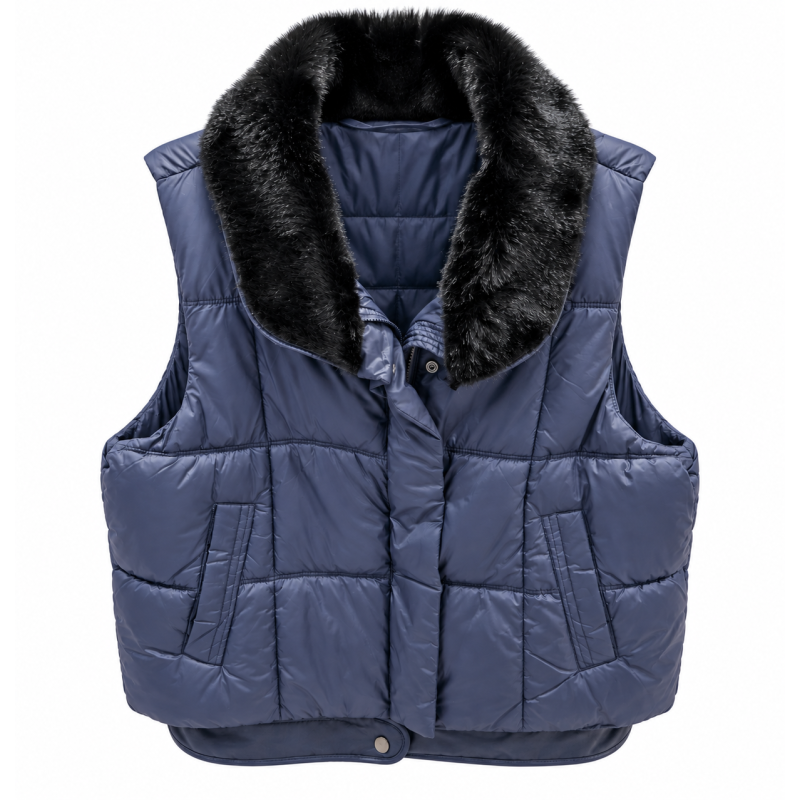 veste sans manches AMARYLLIS marine