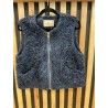 Gilet sans manches moumoute marine