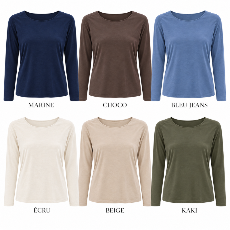 T-shirt second peau Col rond
